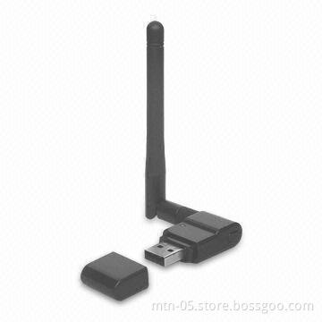 150Mbps Wireless USB Adapter with USB 2.0 and 2dBi Antenna
